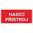 Značka Hasicí přístroj, samolepicí fólie, 100 × 210 mm